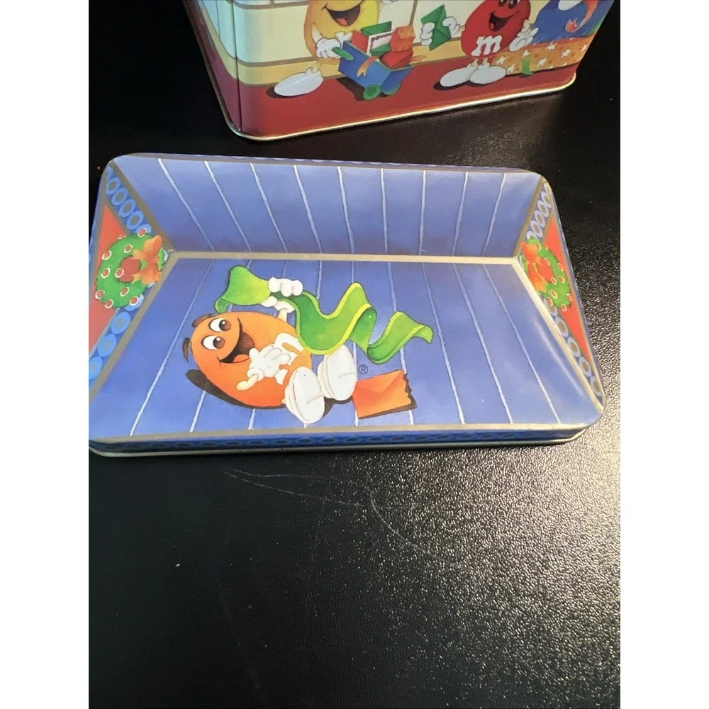 Vintage M&M's Christmas Post Office Tin‎ Letters For Santa 1995 Limited Edition.